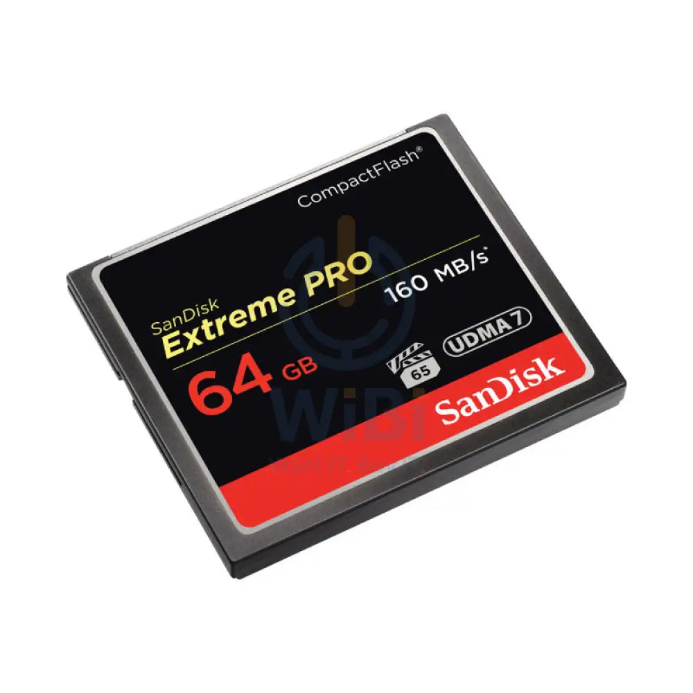 SanDisk Extreme Pro CompactFlash Memory Card - 64GB / Up to 160MB/s Storage > Memory Cards