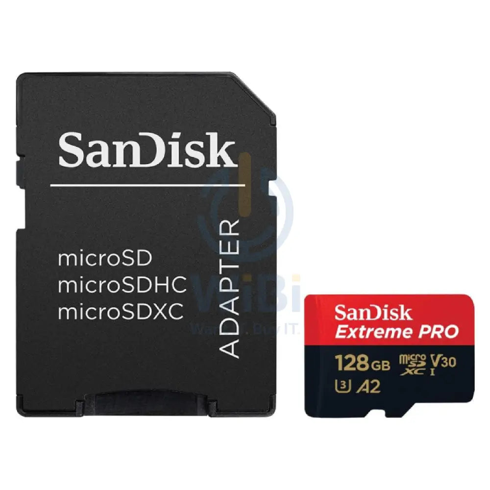 SanDisk Extreme PRO microSDXC UHS-I CARD with Adapter - 128GB / Up to 200 MB/s Storage > Memory Cards