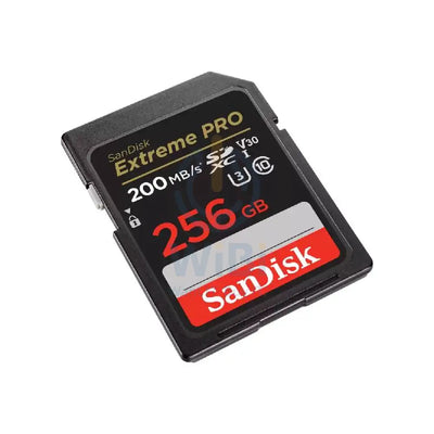 سانديسك إكستريم إكستريم برو SD - 256 جيجابايت / فوق إلى 200 ميجابايت/ث تخزين > ذاكرة بطاقات