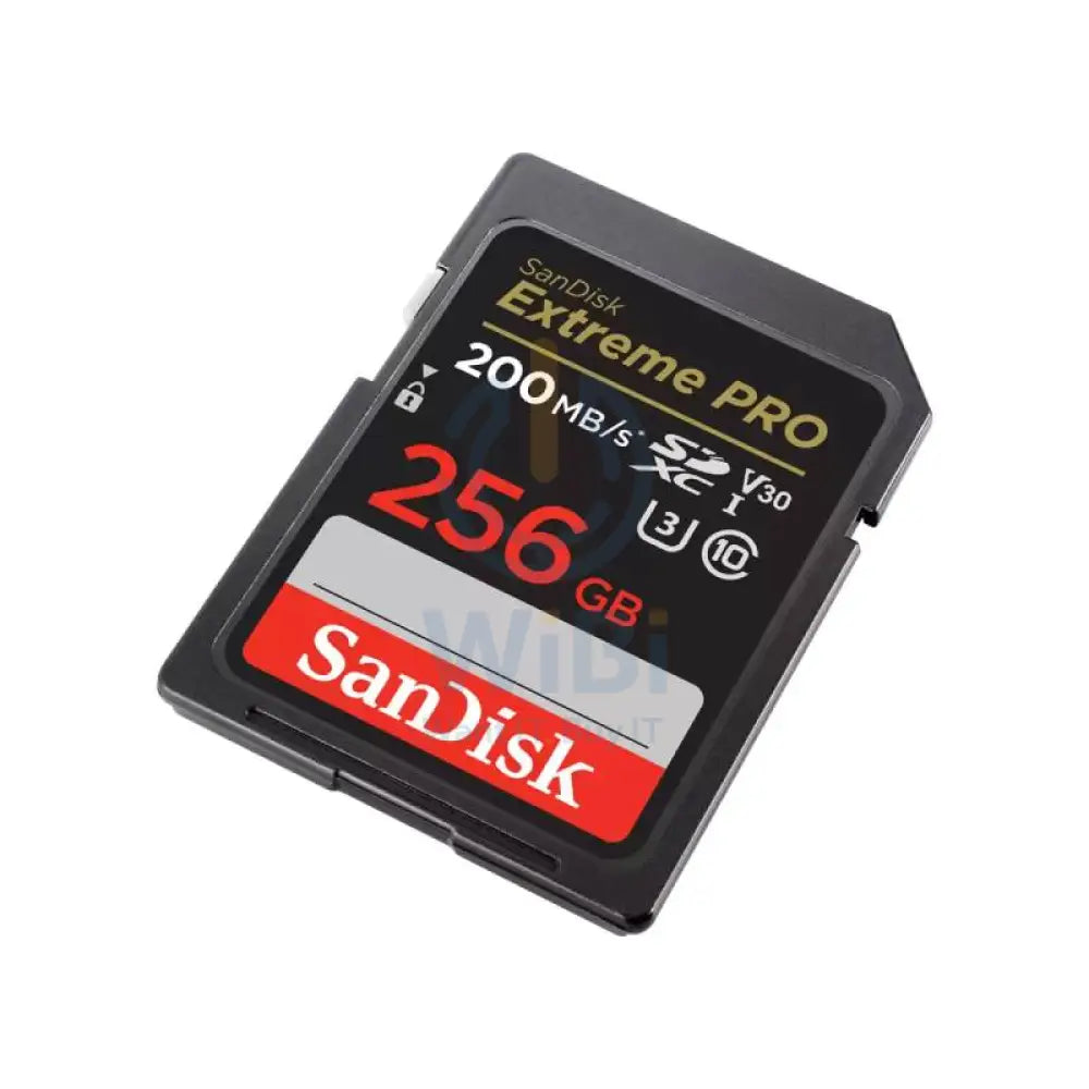 SanDisk Extreme Pro SD Card - 256GB / Up to 200MB/s Storage > Memory Cards
