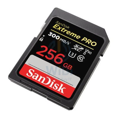 سانديسك إكستريم برو SDHC و SDXC UHS-II - 256 جيجابايت / فوق إلى 300 ميجابايت/ث تخزين بطاقات
