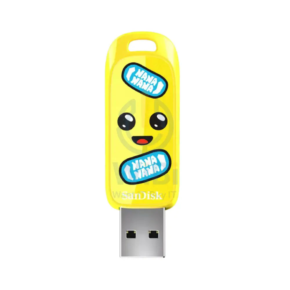 SanDisk Fortnite USB Flash Drive Peely Edition - 128GB / Up to 130MB/s / USB-A 3.2 Gen 1 Storage > USB Flash Drive