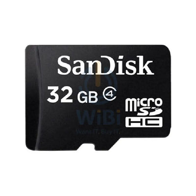 سانديسك MicroSD MicroSDمع محول - 32 جيجابايت / MicroSDHC / أسود تخزين > ذاكرة بطاقات