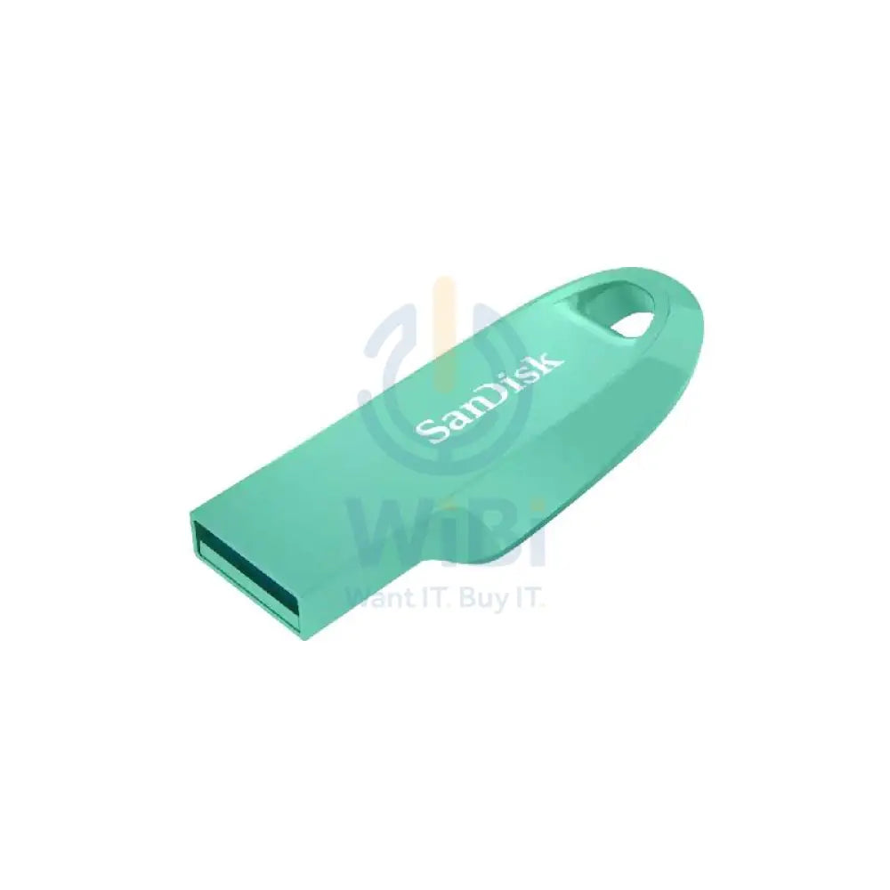 SanDisk Ultra Curve USB Flash Drive - 128GB / USB 3.0 / Up to 100MB/s / Mint Storage > USB Flash Drive