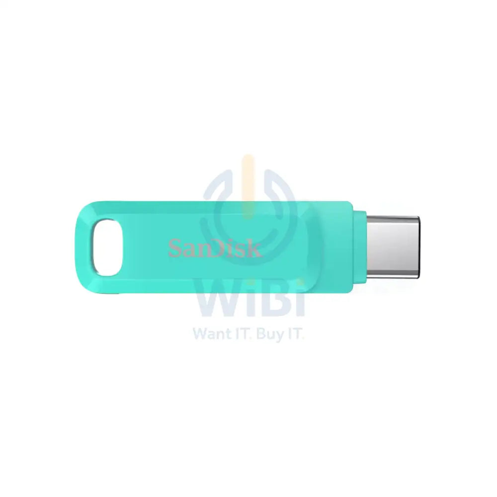 SanDisk Ultra Dual Drive Go Flash Drive - 64GB / Up to 150 MB/s / USB 3.2 Gen 1 / Type-C / Mint Storage > USB Flash