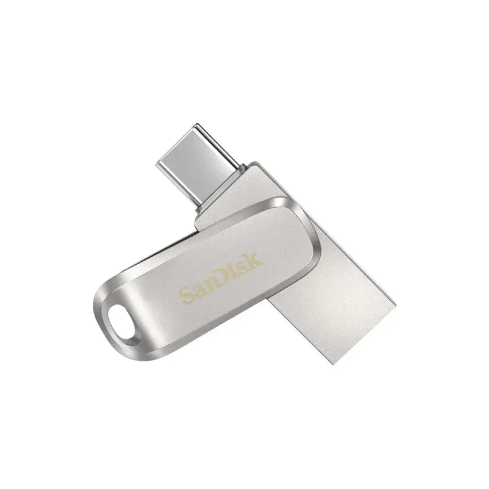 SanDisk Ultra Dual Drive Luxe - 512GB / Up to 400 MB/s / USB 3.2 Gen 1 / Type-C / Silver Storage > USB Flash Drive