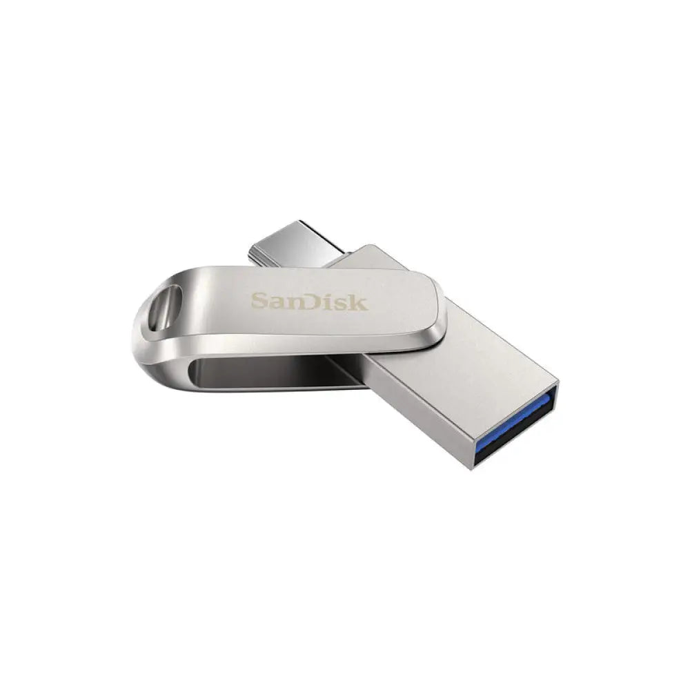 SanDisk Ultra Dual Drive Luxe - 512GB / Up to 400 MB/s / USB 3.2 Gen 1 / Type-C / Silver Storage > USB Flash Drive