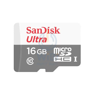 SanDisk ألترا مايكرو SD - 16 جيجابايت / MicroSDHC / فوق إلى 80 ميجابايت/ثانية تخزين > ذاكرة بطاقات