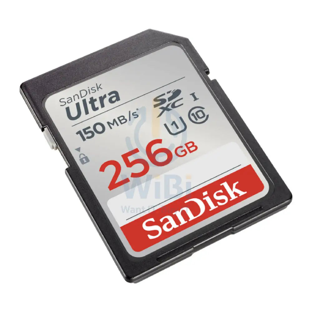 SanDisk Ultra SDHC UHS-I and SDXC UHS-I Card - 256GB / Up to 150MB/s Storage > Memory Cards