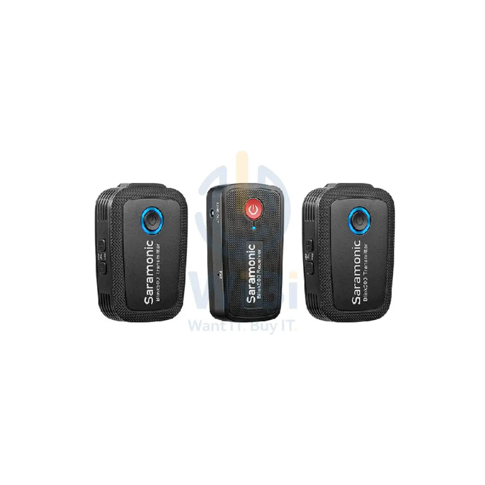 Saramonic BLINK 500 B2 Ultracompact 2-Person Wireless Clip-On Mic System With Lavaliers & Dual Receiver - Black