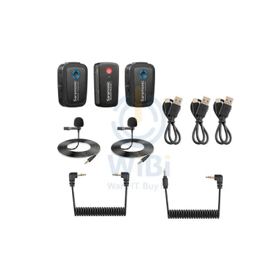 Saramonic BLINK 500 B2 Ultracompact 2-Person Wireless Clip-On Mic System With Lavaliers & Dual Receiver - Black