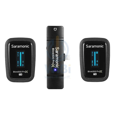 Saramonic Lightning 2.4G Dual Channel Wireless Microphone with Charging Case Blink500 ProX B4 Accessories > Audio >