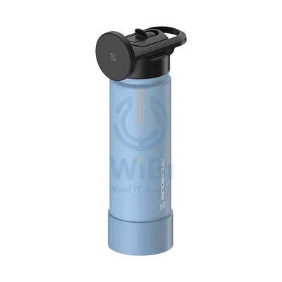 Bundle Offer - Scosche MagicMount Flask 650 ml Stainless Steel Insulated Water Bottle - Blue + Ice Towel (Sleeve Packaging) - Gray + Seawag Mela Universal SmartPhone WaterProof Case - Black + Waboba Classic Soccer ball - Sport line