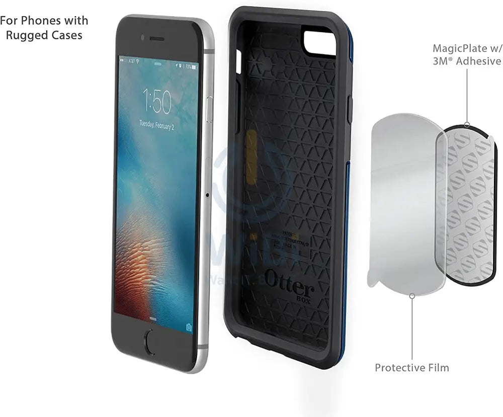 Scosche MagicMount Magnetic Mount Replacement Plate Kit for Mobile Devices - Black Accessories > Mobiles & Tablets >