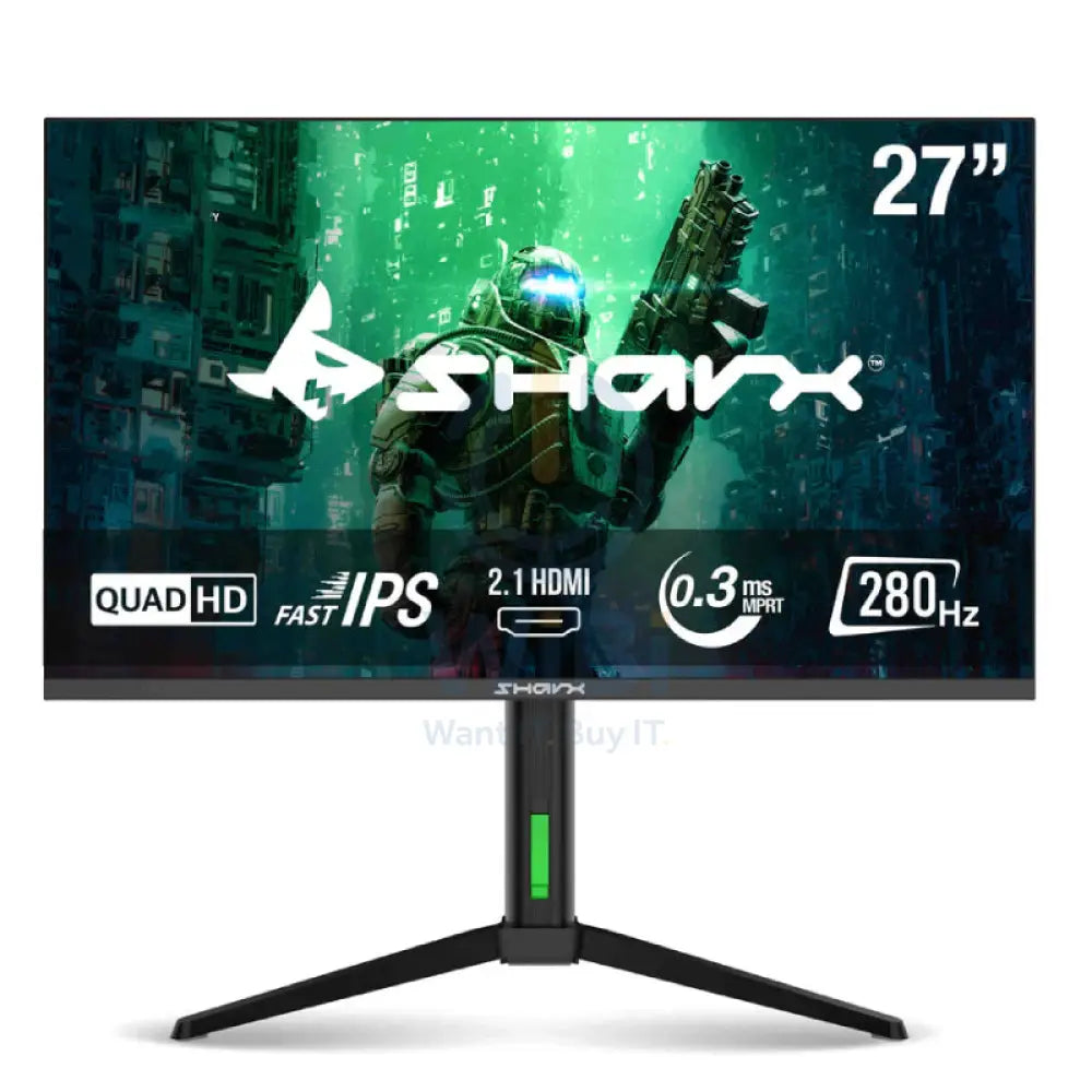 SHARX - 27 بوصة QHD مقاس 27 بوصة / 0.3 مللي ثانية / 280 هرتز / 2.1HDMI -شاشات أجهزة العرض > شاشات أجهزة العرض