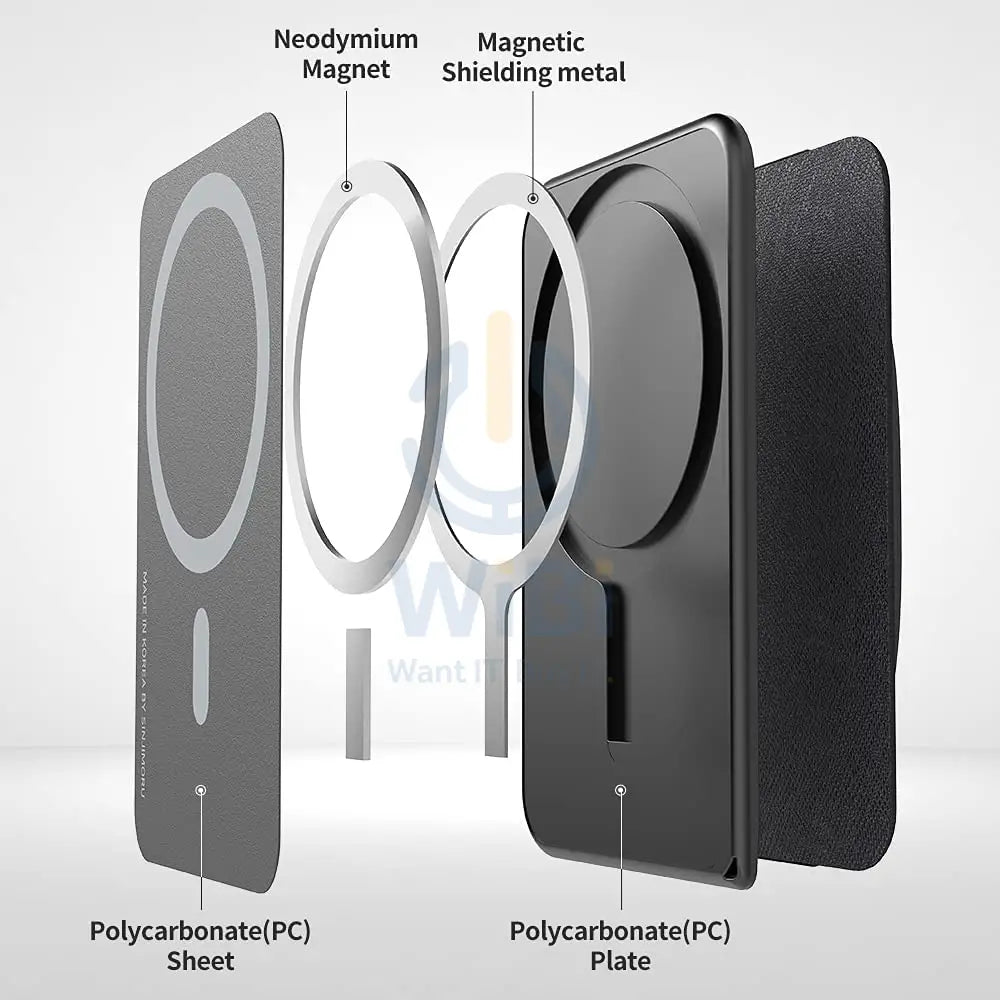 Sinjimoru M-Band Grip for Magsafe 3 in 1 Wallet - Navy Accessories > Mobiles & Tablets > Mobiles > Grips