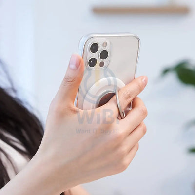 Sinjimoru م مغناطيسي Phone Ring Holder for ابل ماج سيف حافظة - Metallic أسود اكسسوارات > هواتف & تابلت >
