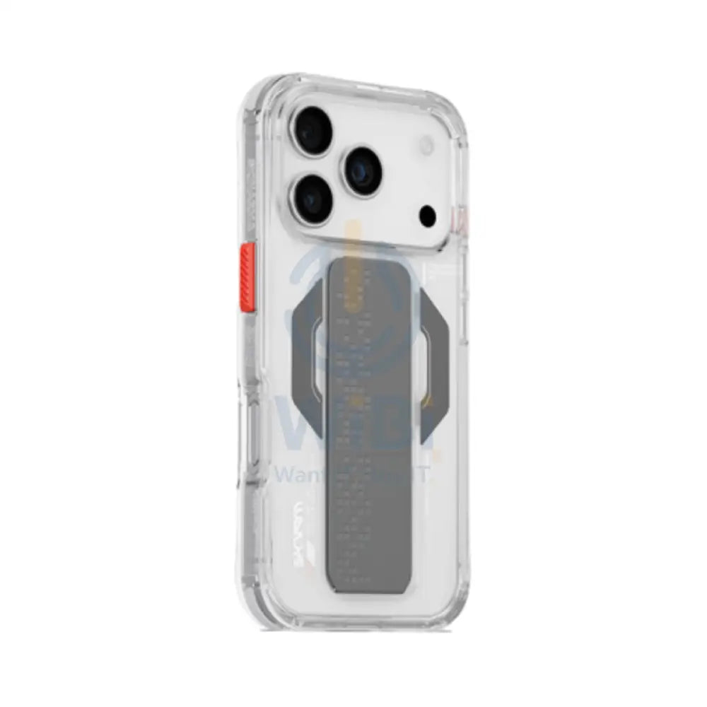SKINARMA HAXA Mag-Charge with Grip-Stand Case For Apple iPhone 17 Pro Max - Clear Accessories > Mobiles & Tablets >