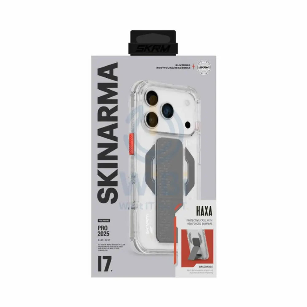 SKINARMA iPhone 17 Pro (2025) 6.3’’ HAXA (Mag-Charge + Grip-Stand) Accessories > Mobiles & Tablets > Mobiles > Covers &