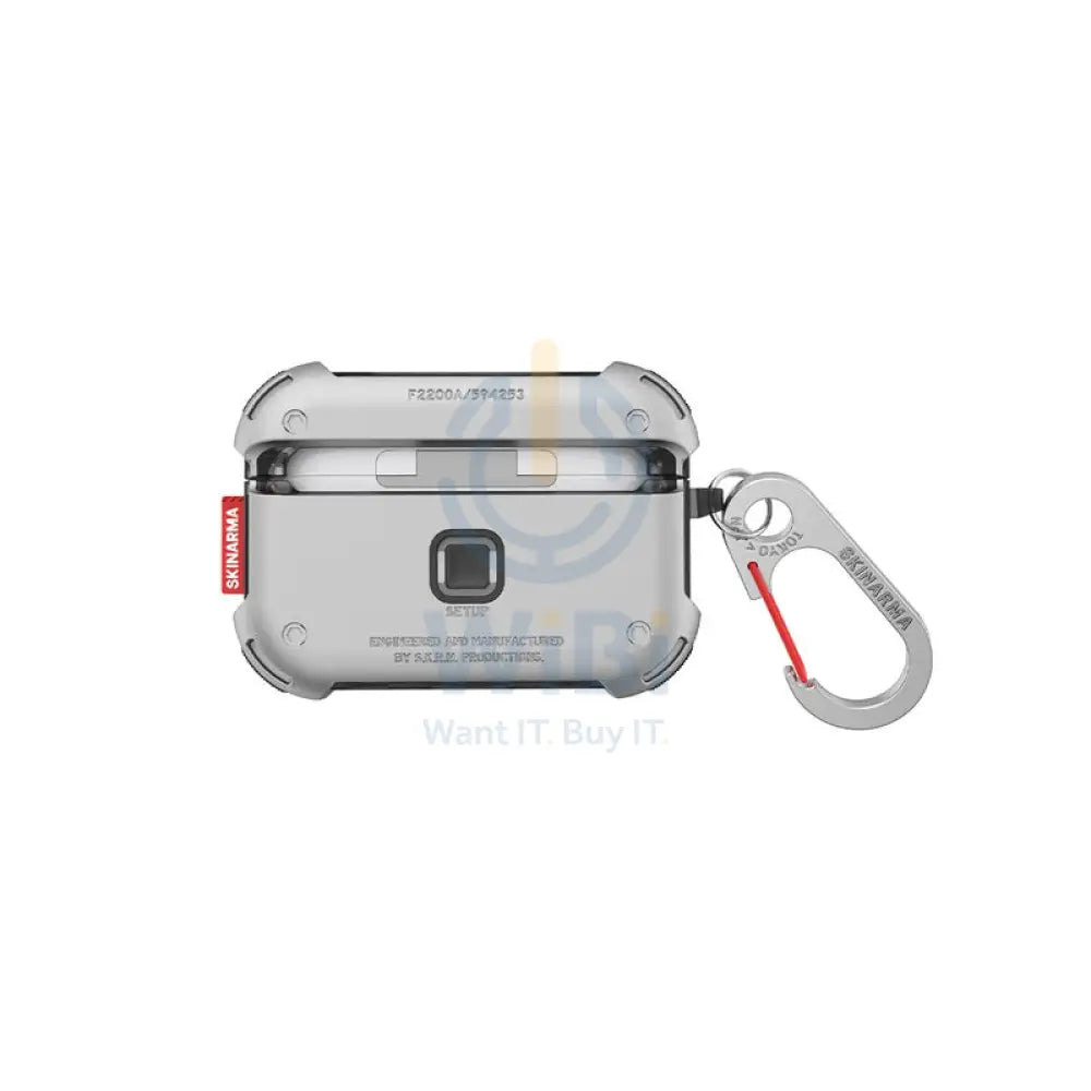 SKINARMA Mecha Case - Airpods Pro 2 / Lightning / Type C - Chrome Accessories > Smart Watches