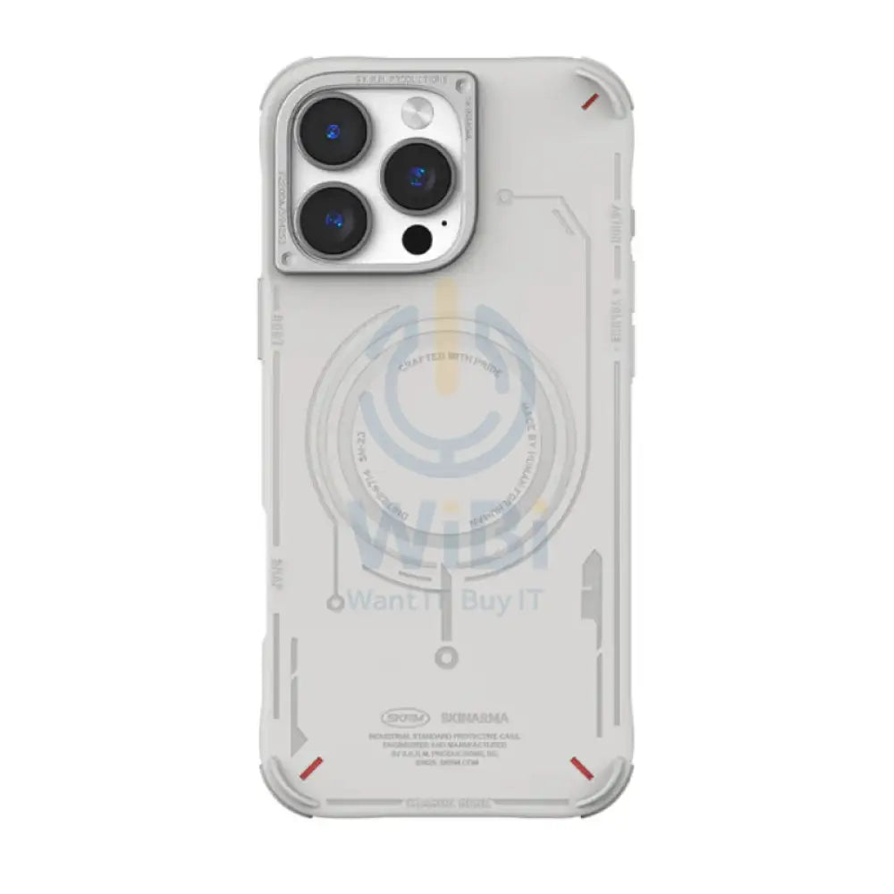 SKINARMA MECHA Mag-Charge - iPhone 16 Pro Max / Light Grey Accessories > Mobiles & Tablets > Mobiles > Covers & Cases