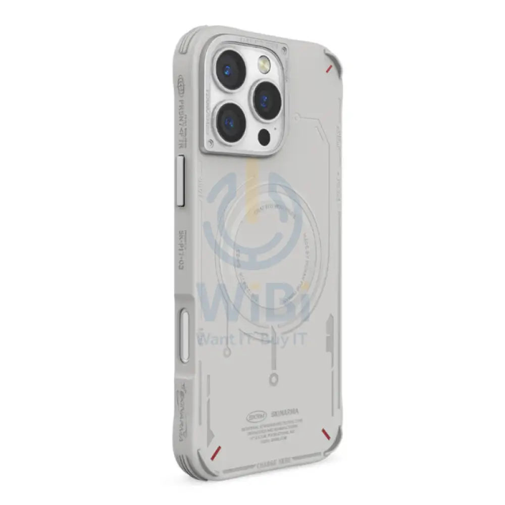 SKINARMA MECHA Mag-Charge - iPhone 16 Pro Max / Light Grey Accessories > Mobiles & Tablets > Mobiles > Covers & Cases