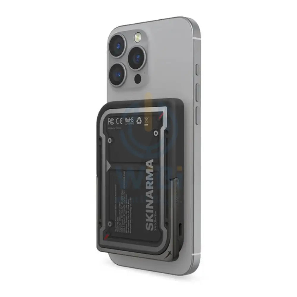 SKINARMA Nexus Mecha Magnetic PowerBank With Smart Kick-Stand - 5000mAh / USB-C / Black Accessories > Power Bank