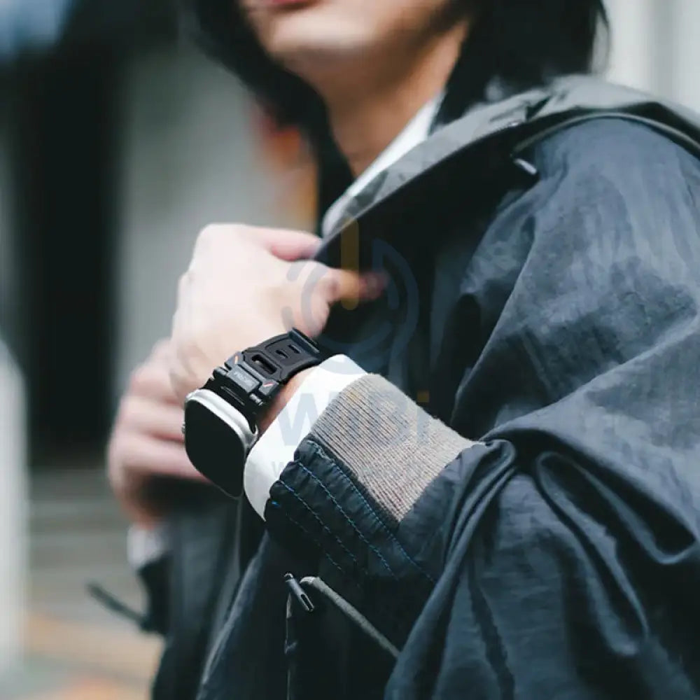 SKINARMA Titon Strap For Apple Watch Ultra 49/45/44mm - Black Accessories > Smart Watches