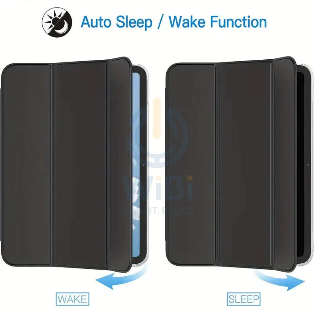 Smart Leather Case For iPad 10.2 inch - Black Accessories > Mobiles & Tablets > Tablets > Covers & Cases
