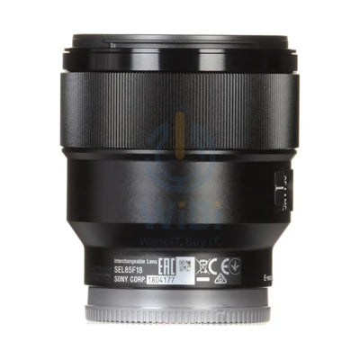 Sony E 85mm f/1.8 Telephoto Prime Lens - Full Frame / 67 mm Filter - Black Cameras > DSLR Camera Lens