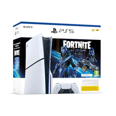 Sony PlayStation 5 Slim Disc Console Fortnite Cobalt Star Voucher Bundle - 1TB / Wi-Fi / USB-C / Bluetooth - White