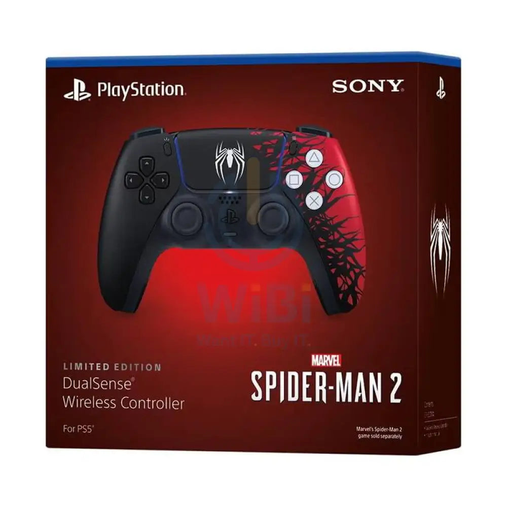 سوني PS5 دوال سينس لاسلكي سوني PS5 لاسلكي تحكم - إصدار مارفلز سبايدر مان 2 المحدود > وحدات تحكم الألعاب >