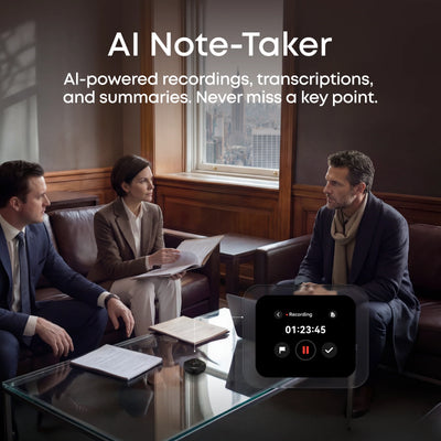 Soundcore Liberty 5 Pro Max Earbuds with AI Note-Taker Smart Case - Bluetooth / Midnight Black