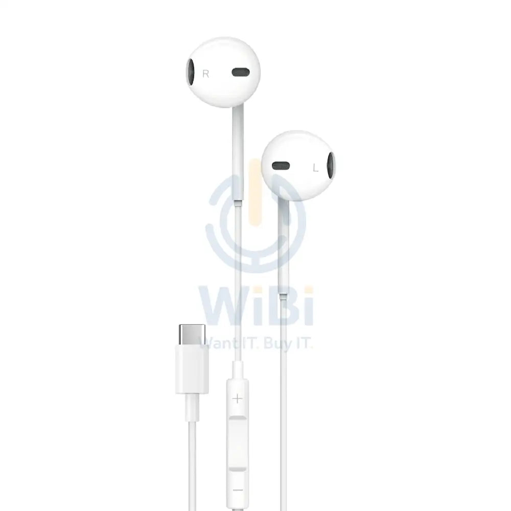 Soundtec By Porodo Stereo Earphones Type-C - White Accessories > Audio > Headphones
