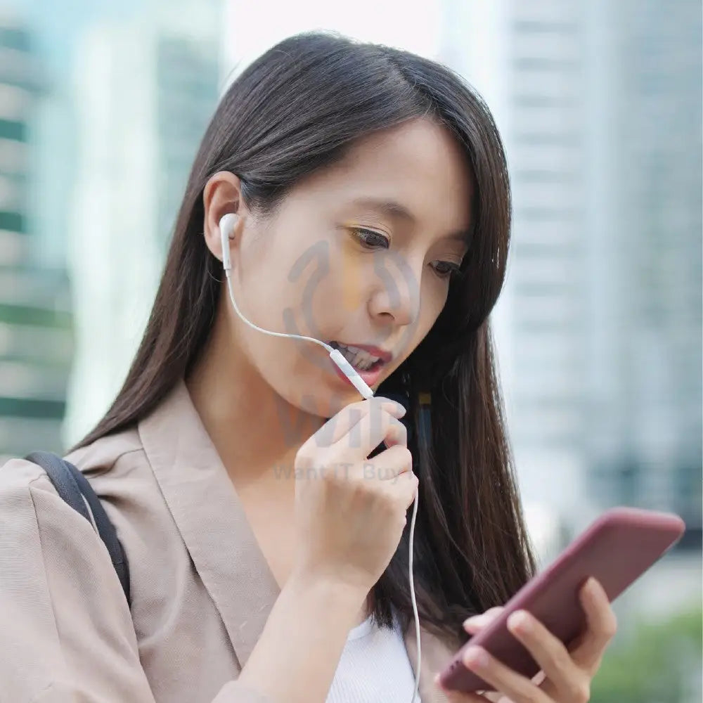 Soundtec By Porodo Stereo Earphones Type-C - White Accessories > Audio > Headphones