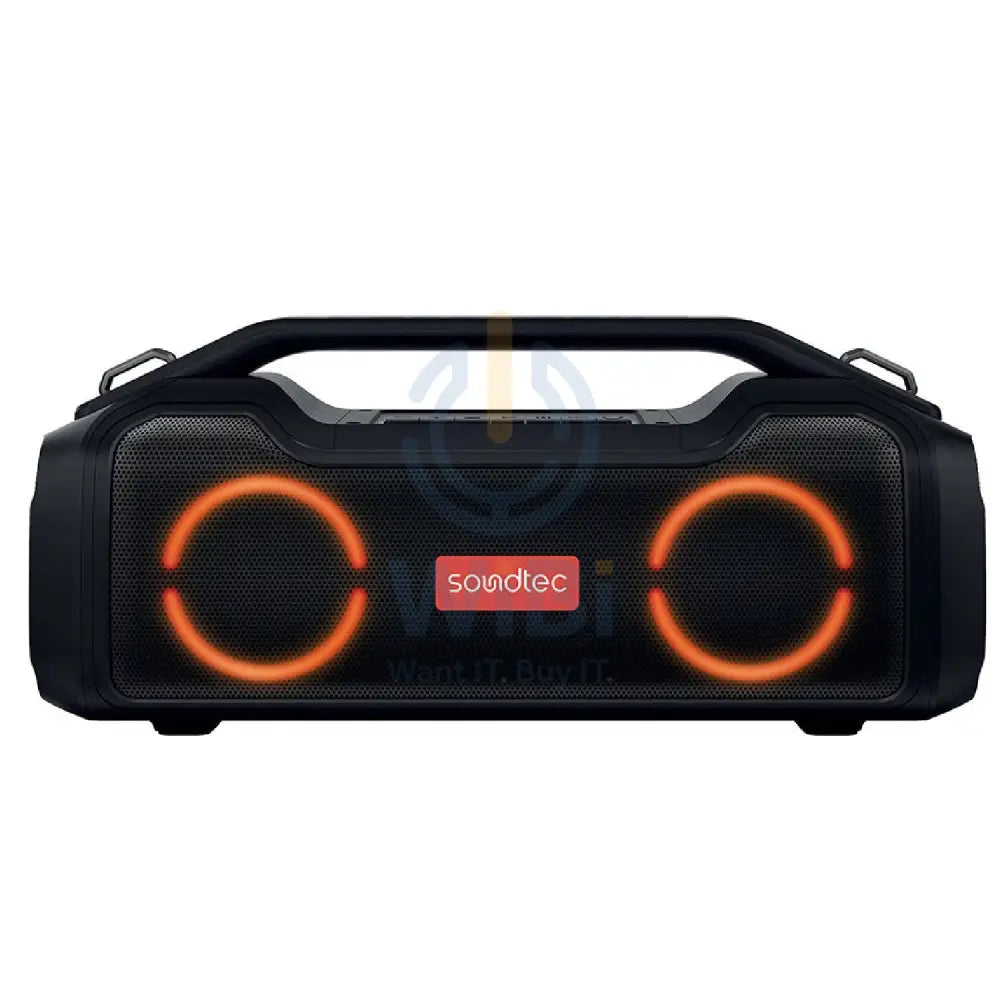 مكبر الصوت Soundtec By Porodo Vibe Vibe المحمولة مع ذكي وظائف -وظائف أسود اكسسوارات > الصوت > سماعات > منطقة العرض
