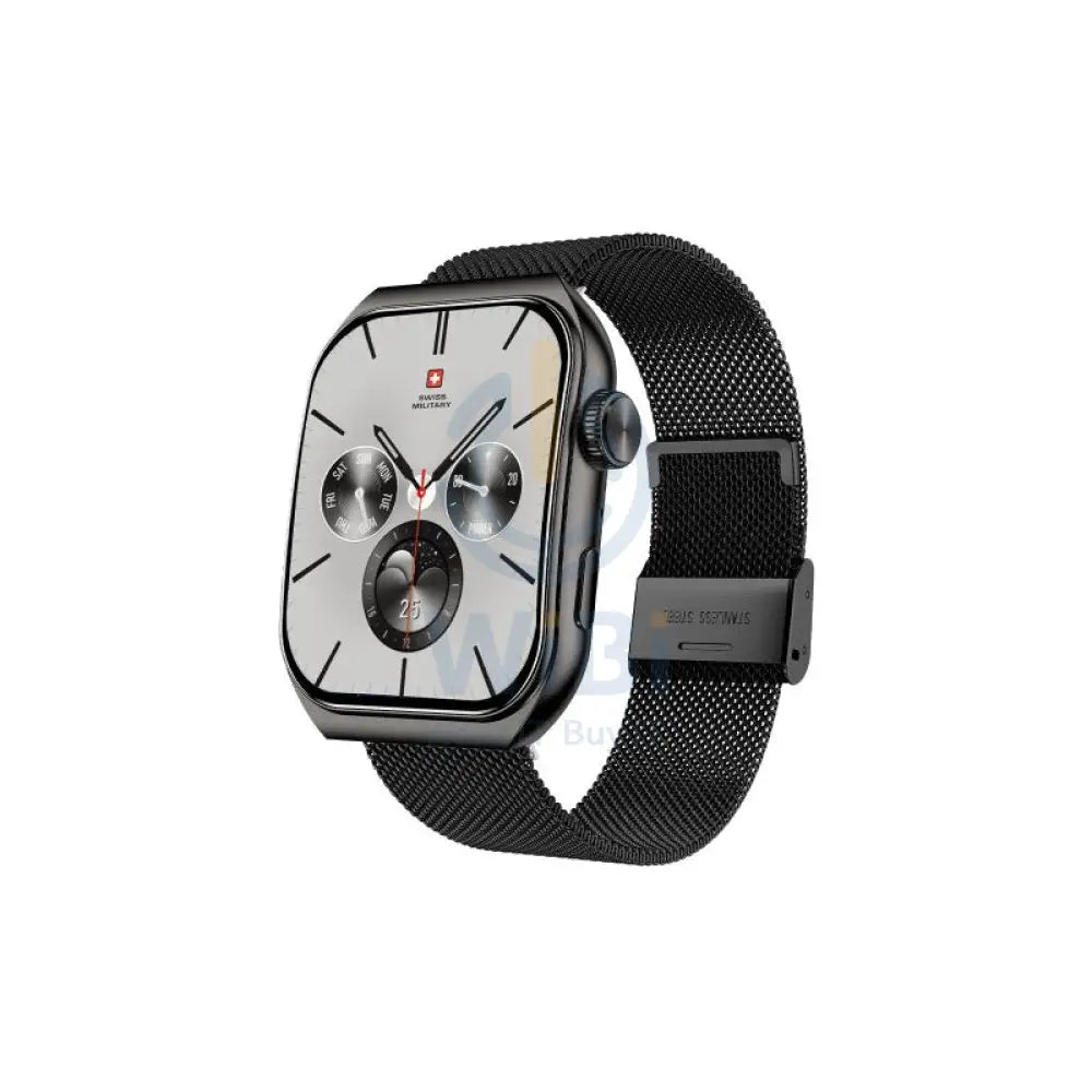 Swiss Military Alps 3 Gun Steel Strap - Gun Metal / Smart Watch Smart Watches