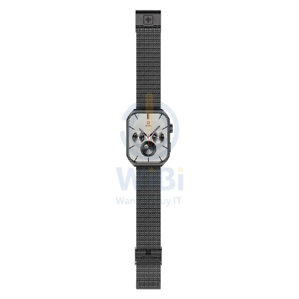 Swiss Military Alps 3 Gun Steel Strap - Gun Metal / Smart Watch Smart Watches