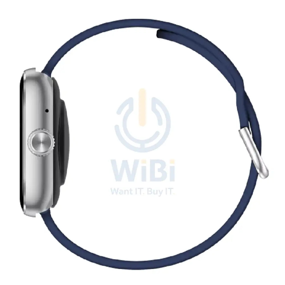 Swiss Military Alps 4 Blue Silicon Strap - Silver Frame / Smart Watch Smart Watches
