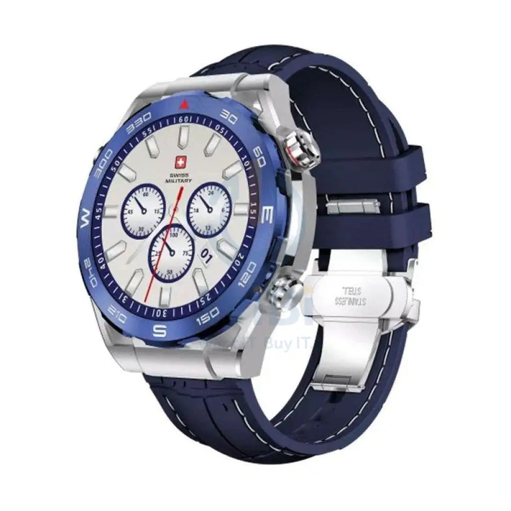 Swiss Military DOM 3 Silicone Strap With 2 Premium Straps - Blue / Smart Watch Smart Watches