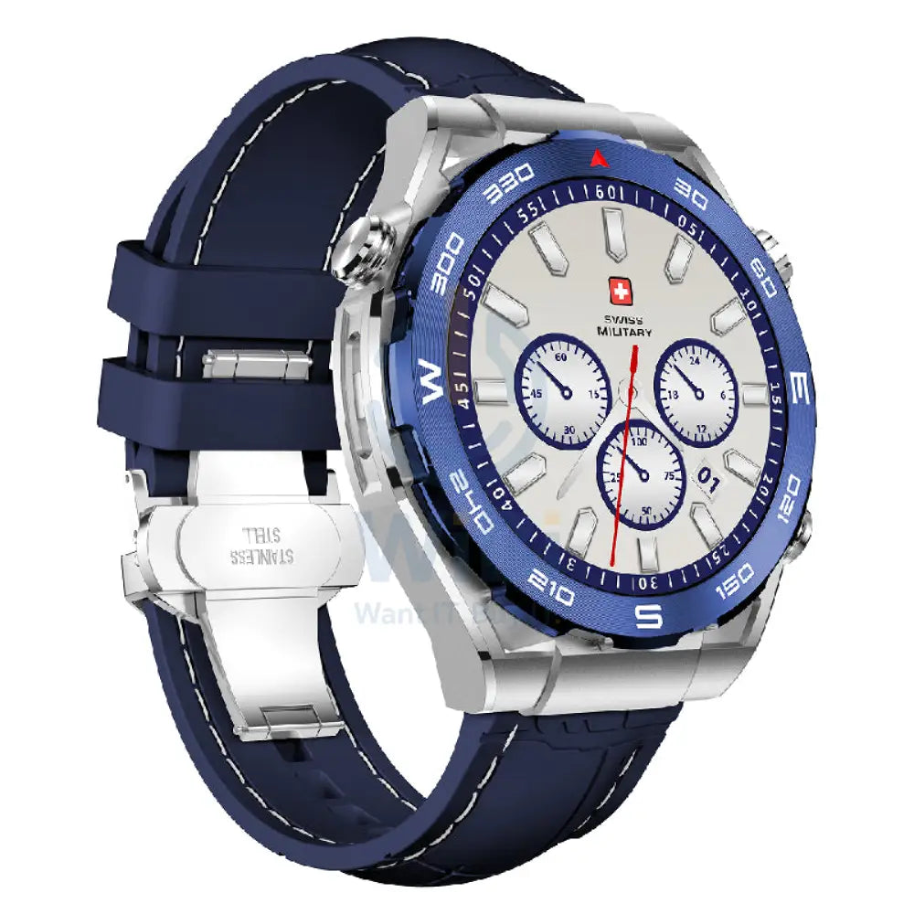 Swiss Military DOM 3 Silicone Strap With 2 Premium Straps - Blue / Smart Watch Smart Watches