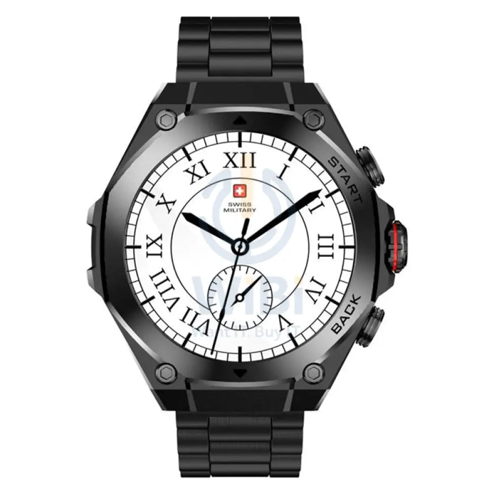 Swiss Military DOM 6 Smart Watch - 1.43’’ / Black Frame with Gun Metal Strap Smart Watches