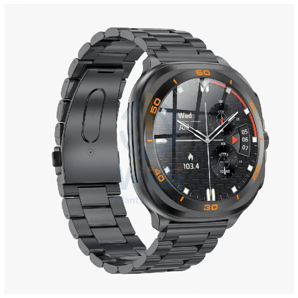 Swiss Military DOM 7 Smart Watch - 1.43’’ AMOLED / Black Metal Strap Smart Watches