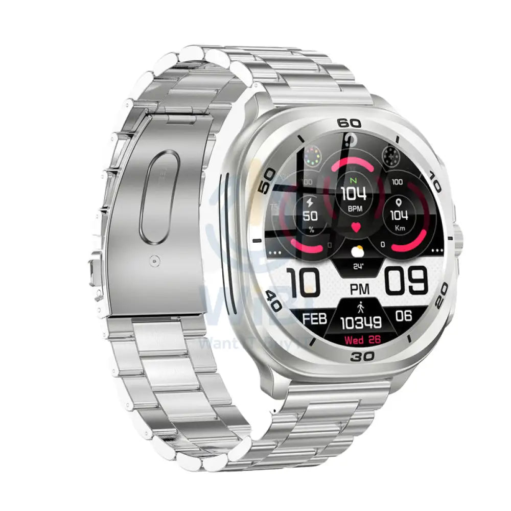 Swiss Military DOM 7 Smart Watch - 1.43’’ AMOLED / Silver Smart Watches