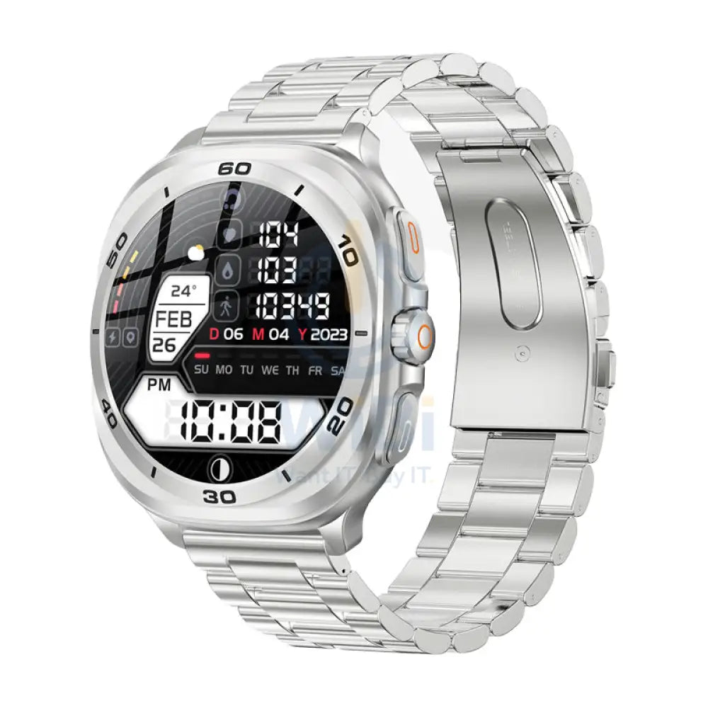 Swiss Military DOM 7 Smart Watch - 1.43’’ AMOLED / Silver Smart Watches