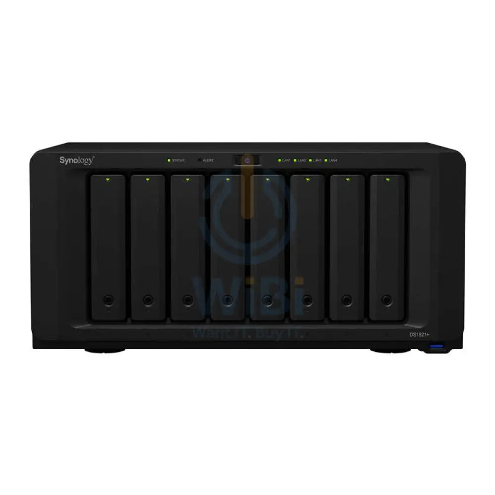 Synology DiskStation DS1821+ - 64TB / 8x 8TB / SATA / 8-Bays / USB / LAN / eSATA / Desktop