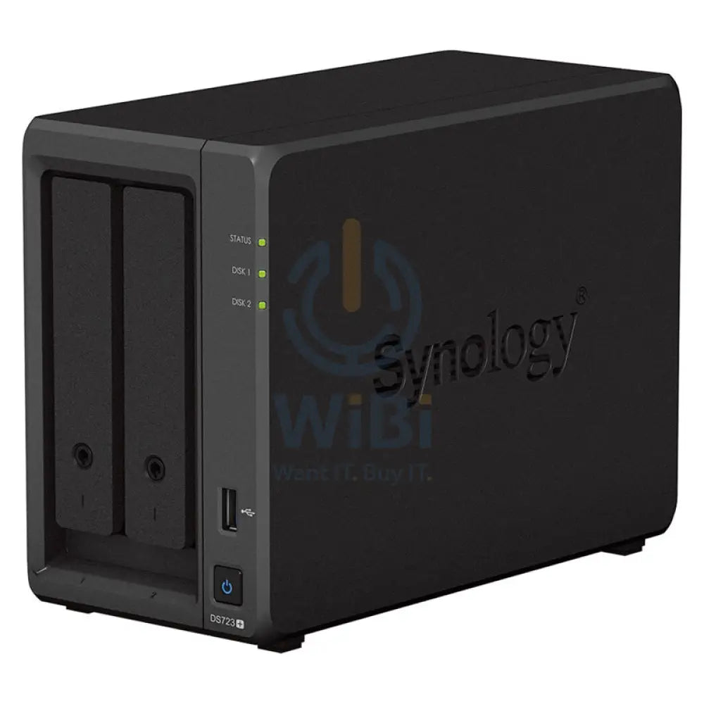 Synology DiskStation DS723 + - 16TB / 2x 8TB / SATA / 2-Bays / USB / LAN / eSATA / Desktop Storage > NAS Storage