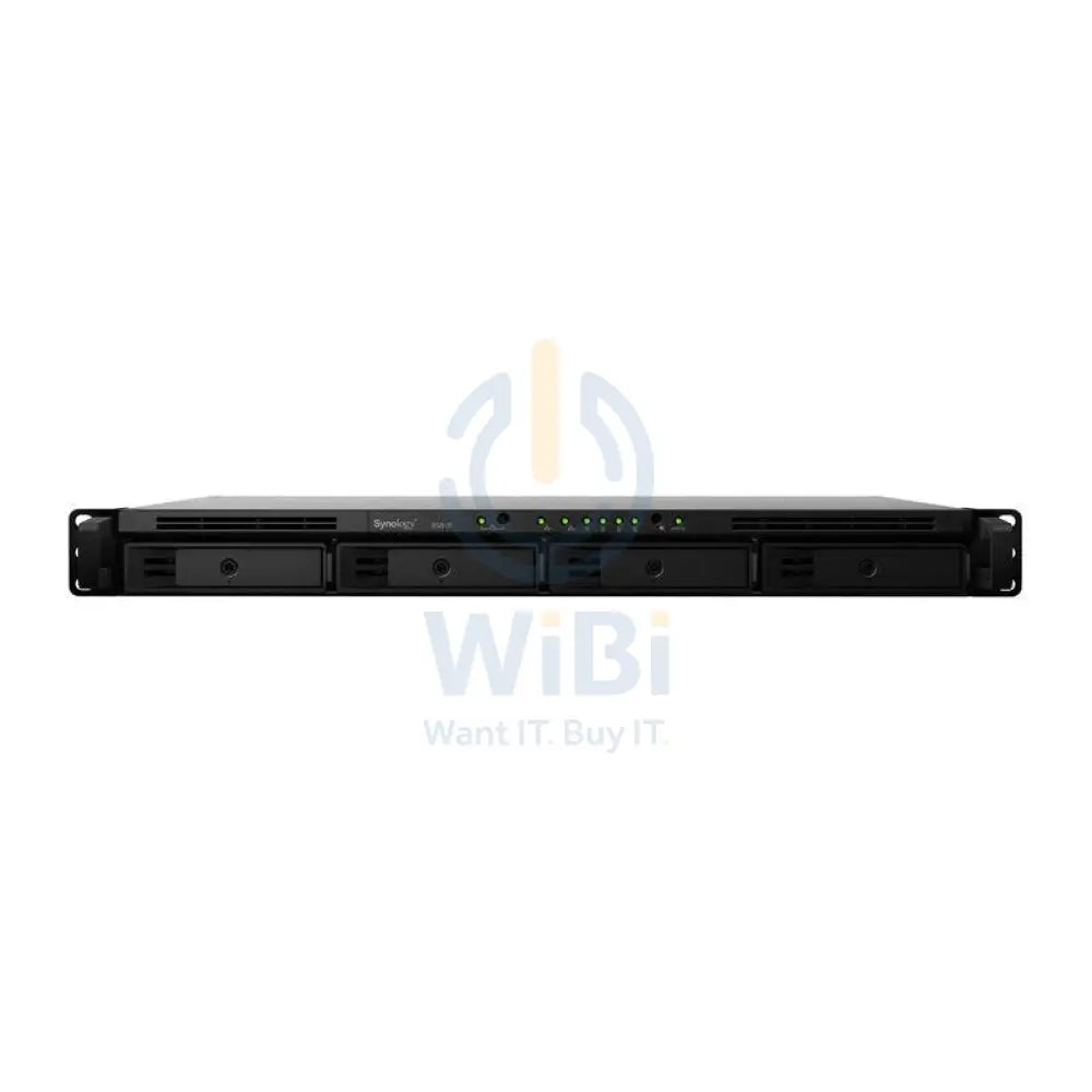 سينولوجي راك ستيشن RS819 - 40 10 تيرابايت / 4x 10 تيرابايت / ساتا / 4 خلجان / eSATA / يو اس بي / شبكة محلية / حامل (1U)