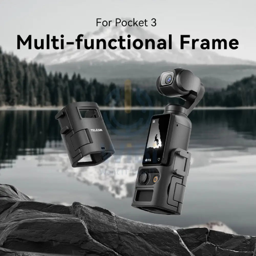 TELESIN Multi-Function Expansion Frame for DJI Pocket 3 - Black Accessories > Cameras