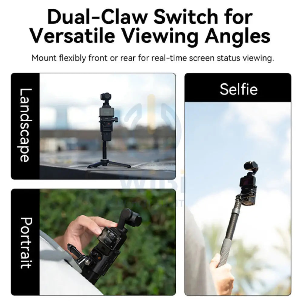 TELESIN Multi-Function Expansion Frame for DJI Pocket 3 - Black Accessories > Cameras
